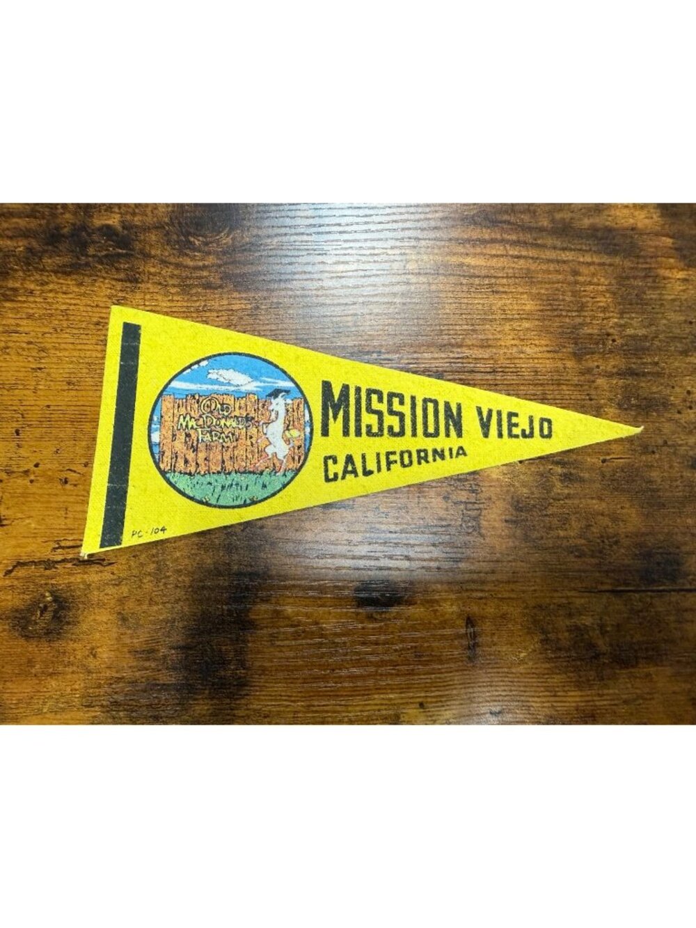 Vintage Mission Viejo California mini pennant